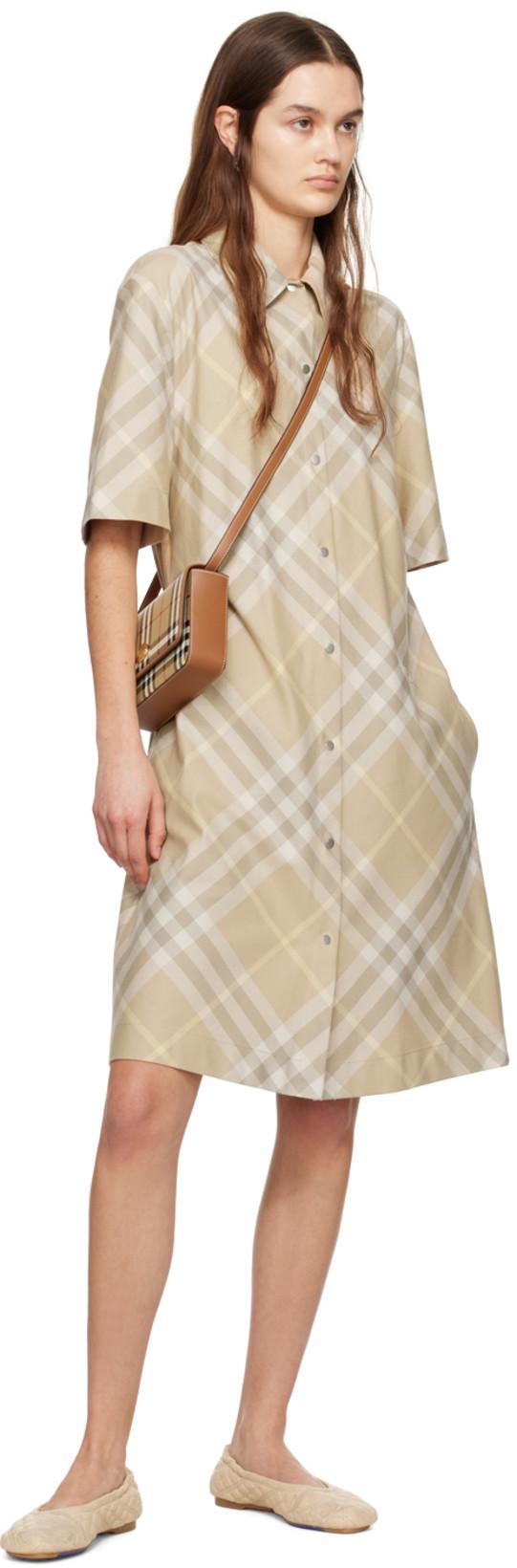 BURBERRY Sadler Leather Ballerina Flats Women In Neutral