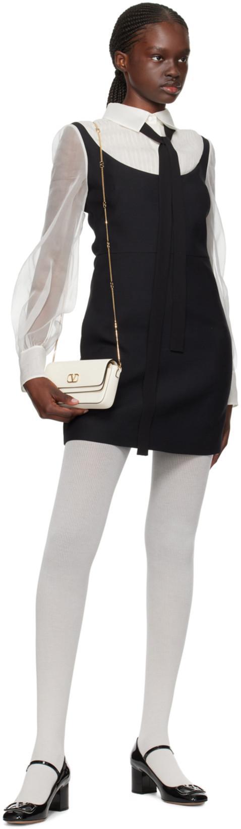 VALENTINO GARAVANI Black Leather Vlogo Signature Pumps