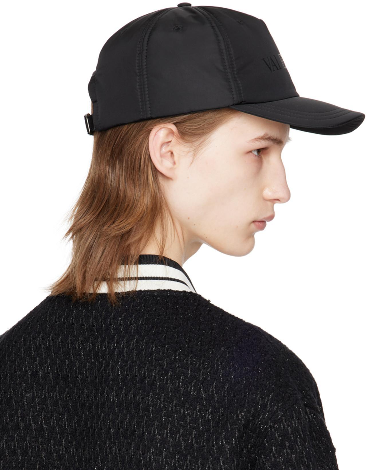 VALENTINO Canvas Iconograph Cotton T-shirt In Black