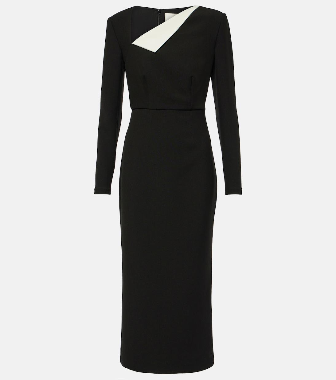 JIMMY CHOO Black Black 85 Mm Saeda Decollete Heels In Black Crystal