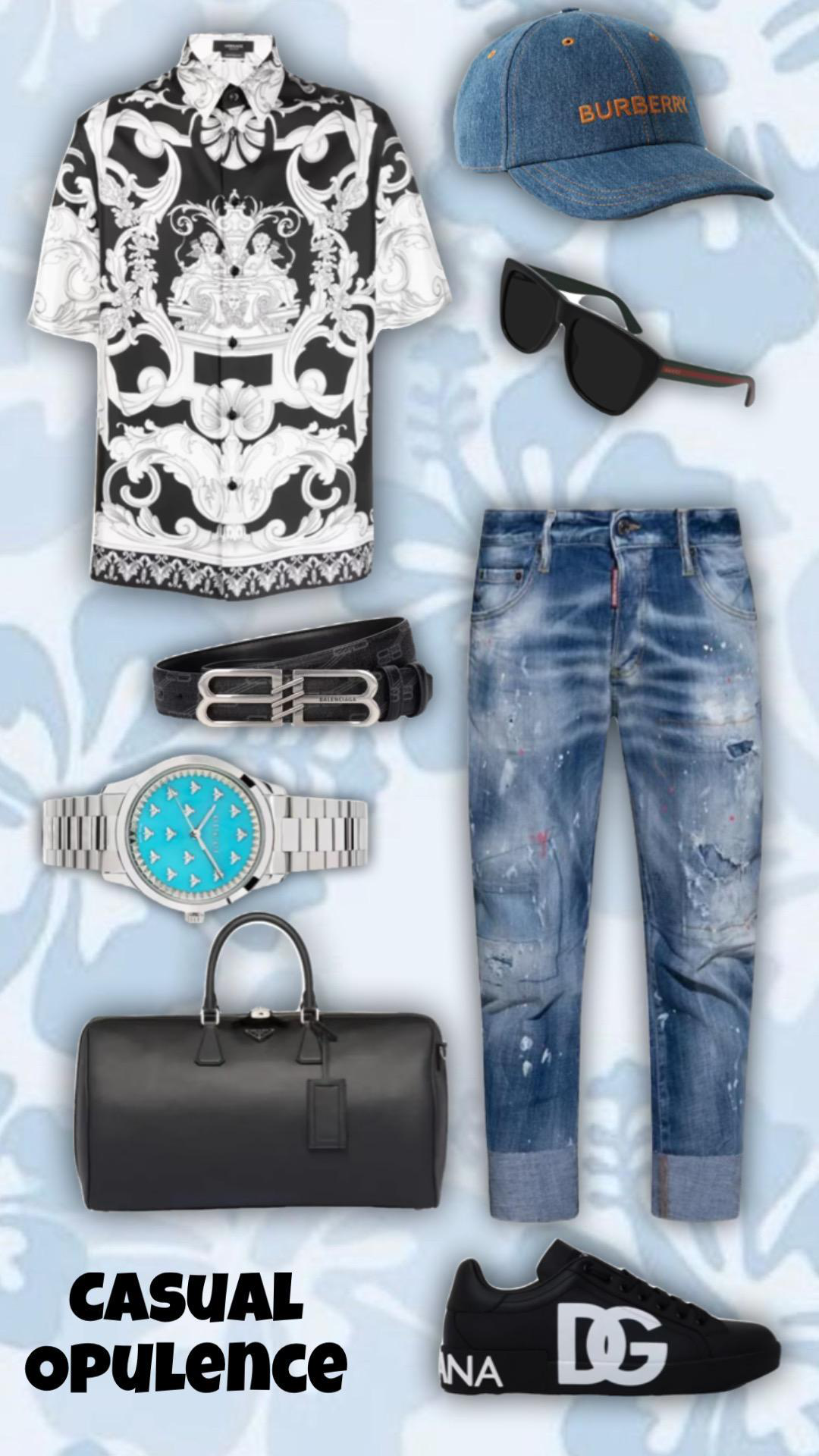 DOLCE & GABBANA Portofino White And Black Leather Sneakers