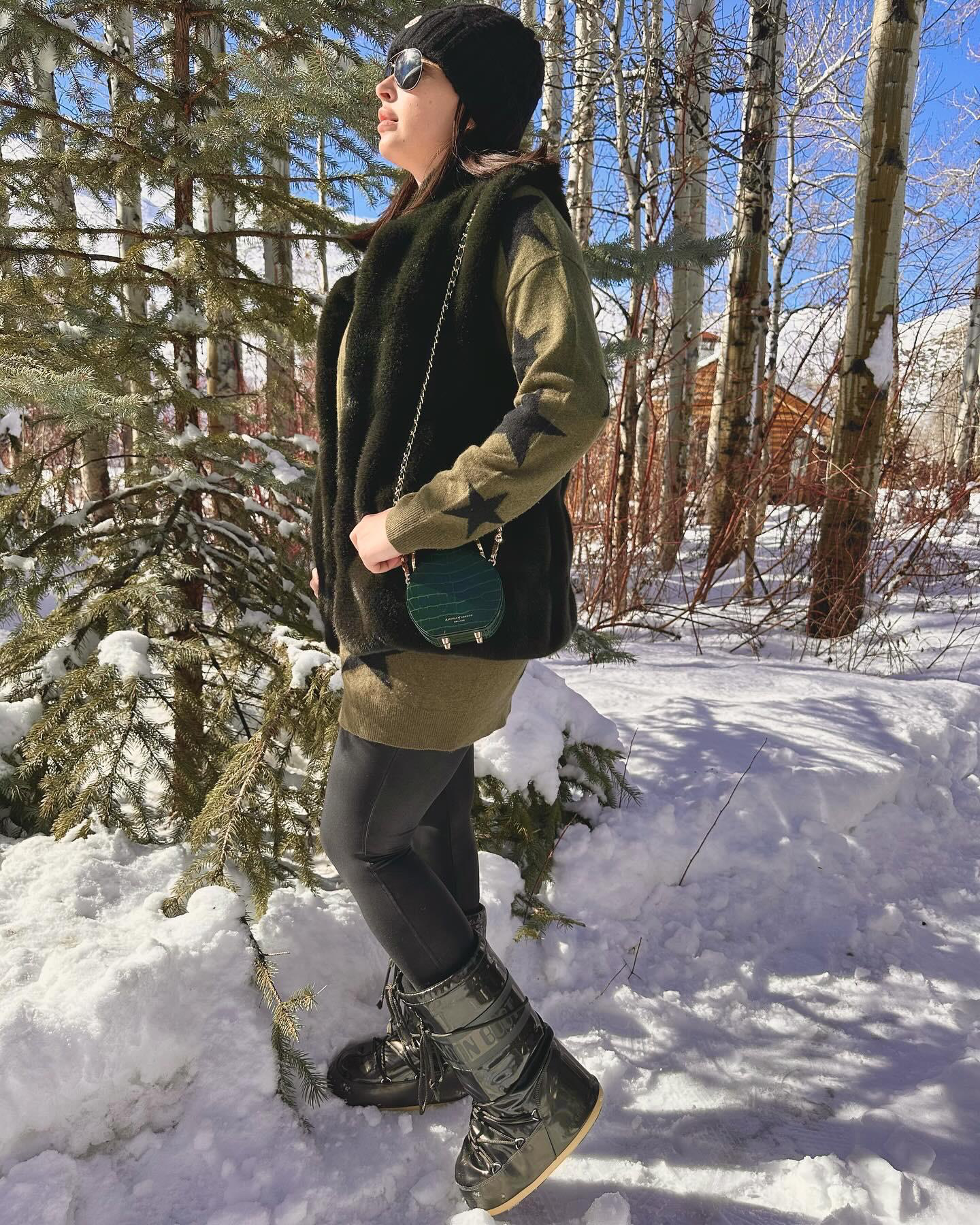 MOON BOOT Icon Suede-trimmed Quilted Shell Snow Boots In Black