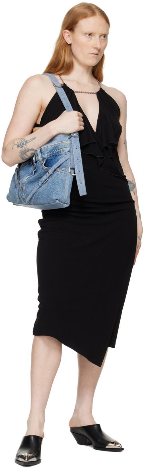 GIVENCHY Chain Straps Midi Dress In Black