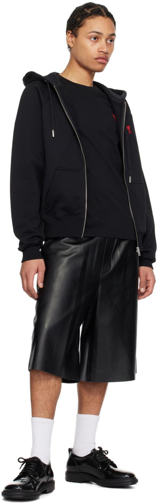 AMI ALEXANDRE MATTIUSSI Pull Col Rond Ami Paris De Coeur In Black