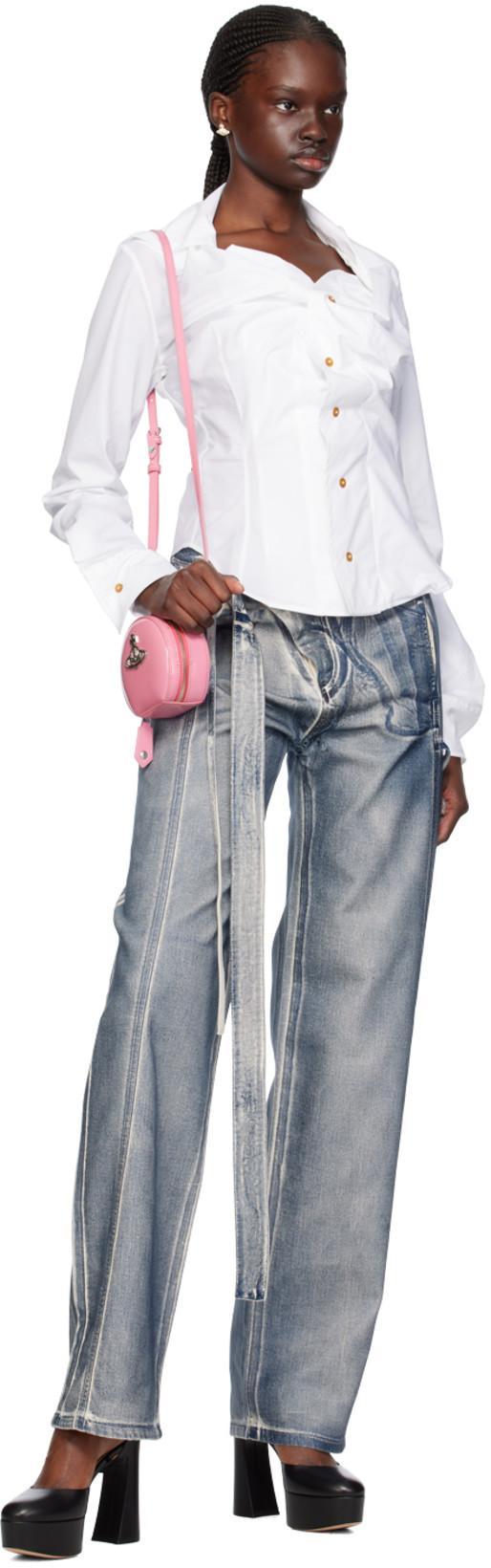 VIVIENNE WESTWOOD Button Closure White Cotton Shirt