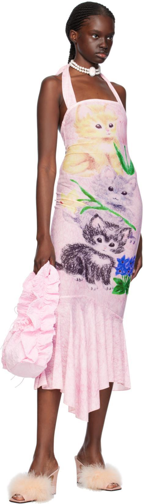 MAISON MARGIELA 90mm Feather-embellished Mules In T4260 Rose Smoke