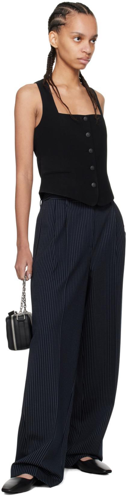 RAG & BONE Astra Houndstooth Buckle Slingback Ballerina Flats In Black