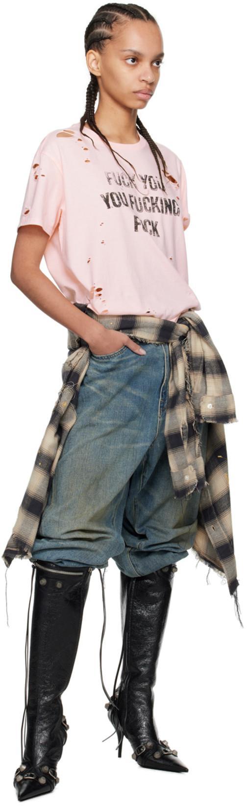 BALENCIAGA Brushed Leather Cagole Boots With Studs And Zips 10cm In Black