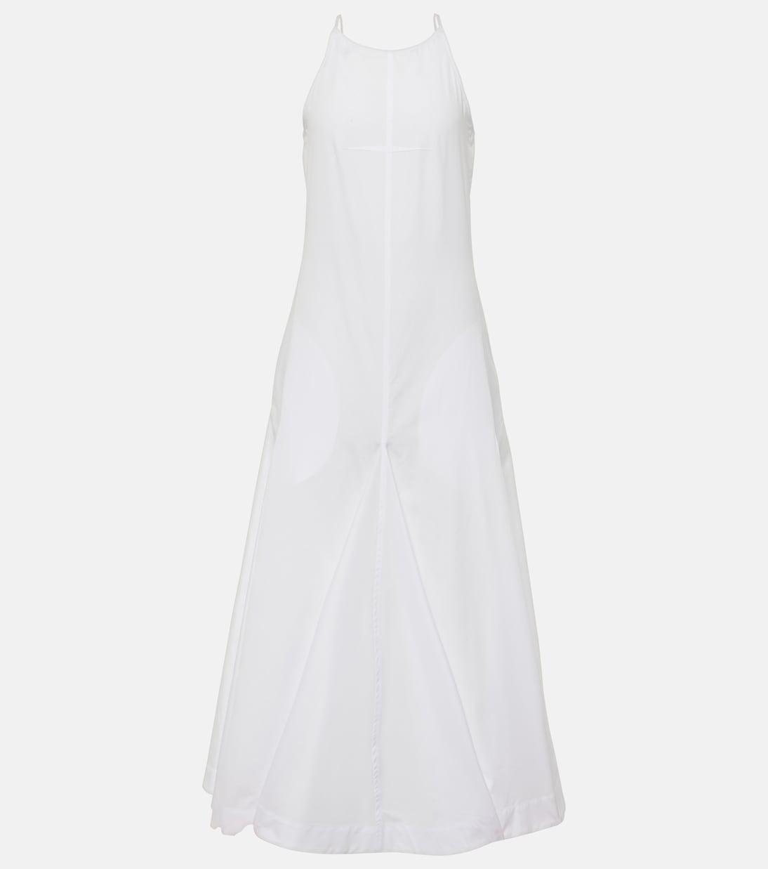 SPORTMAX Cactus Cotton Maxi Dress In Black