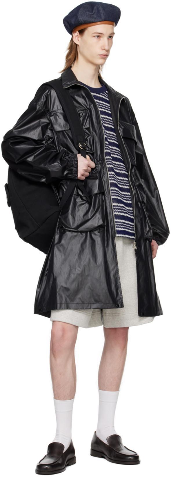 JIL SANDER Gray Drawstring Shorts In 052 Powder Green