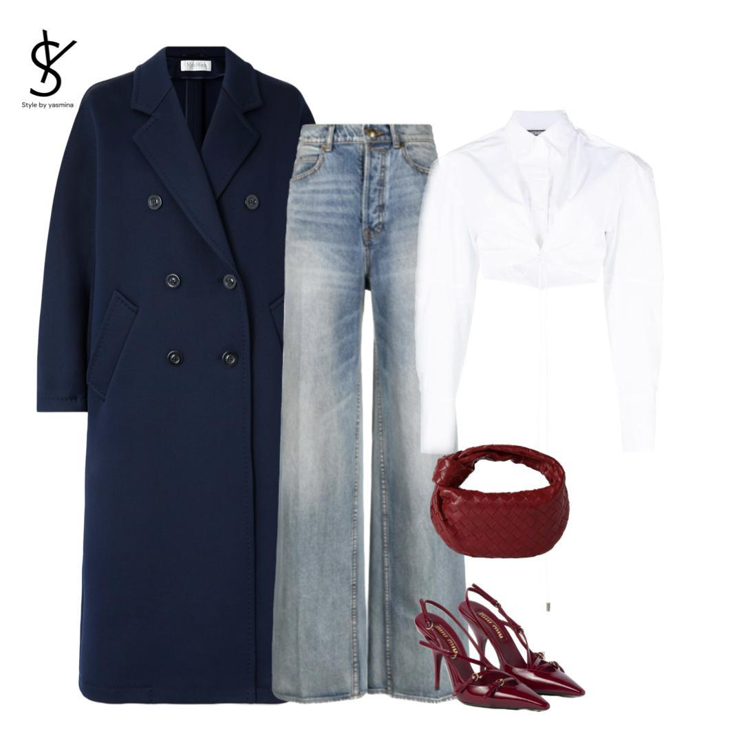 JACQUEMUS La Chemise Galliga Cotton Crop Shirt In White