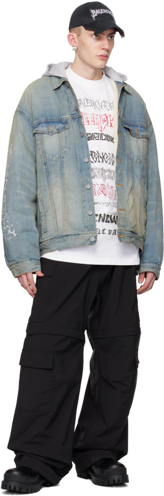 BALENCIAGA Black Unity Sports Icon Cargo Pants