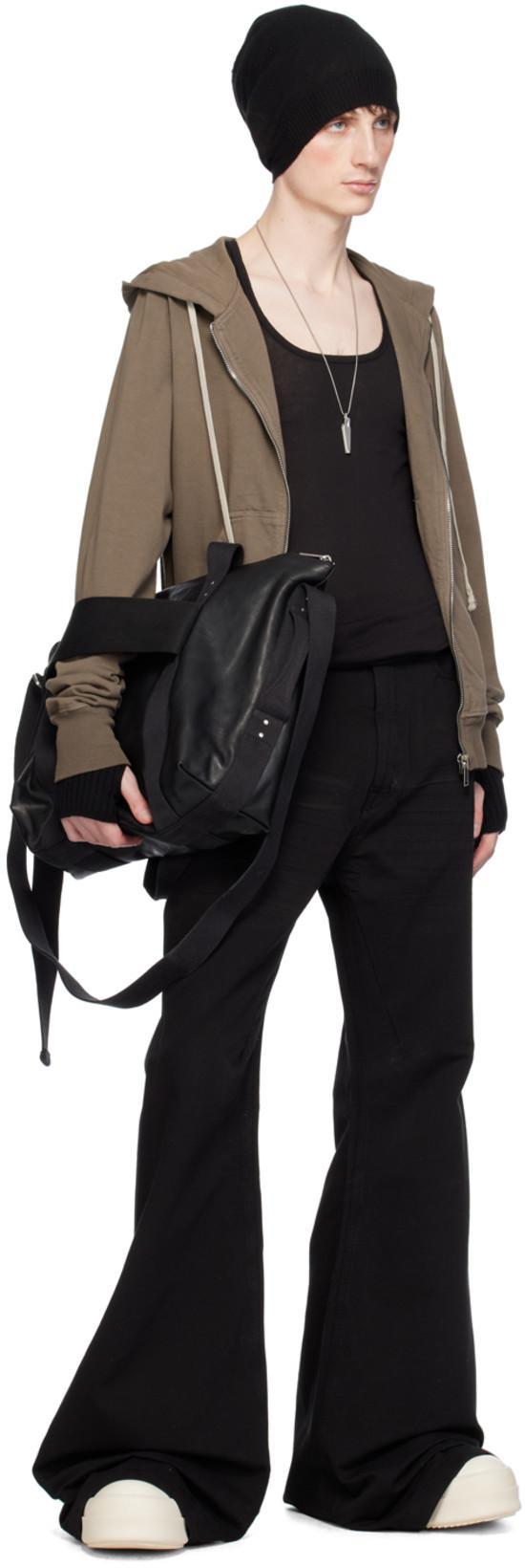 RICK OWENS Scarpe In Pelle Sneakers In Dust And Milk