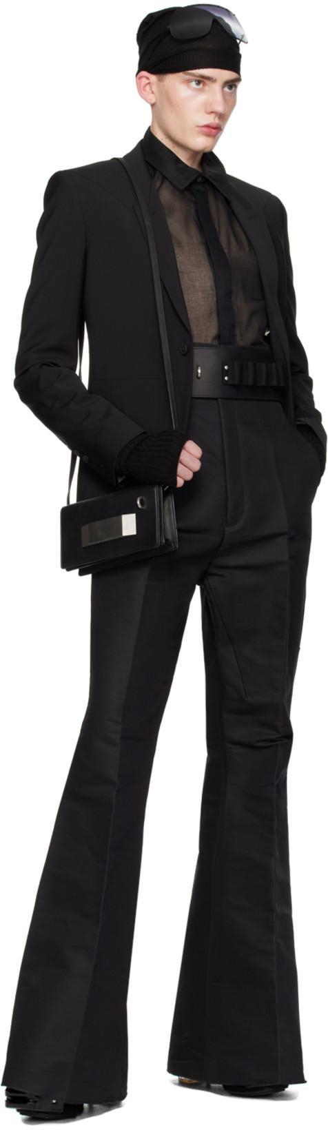 RICK OWENS Black Concordians Grilled Kiss 45 Chelsea Boots