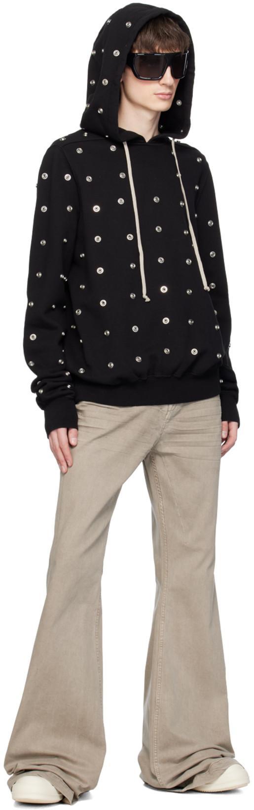 RICK OWENS Scarpe In Pelle Sneakers In Dust And Milk