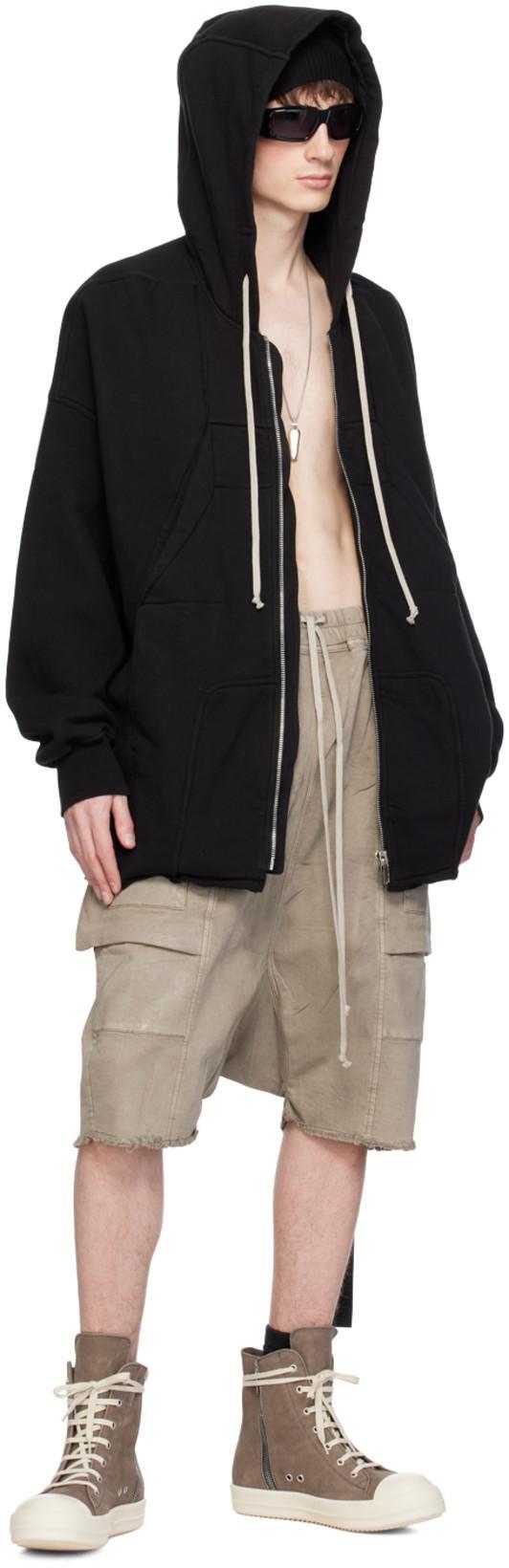 RICK OWENS Scarpe In Pelle Sneakers In Dust And Milk