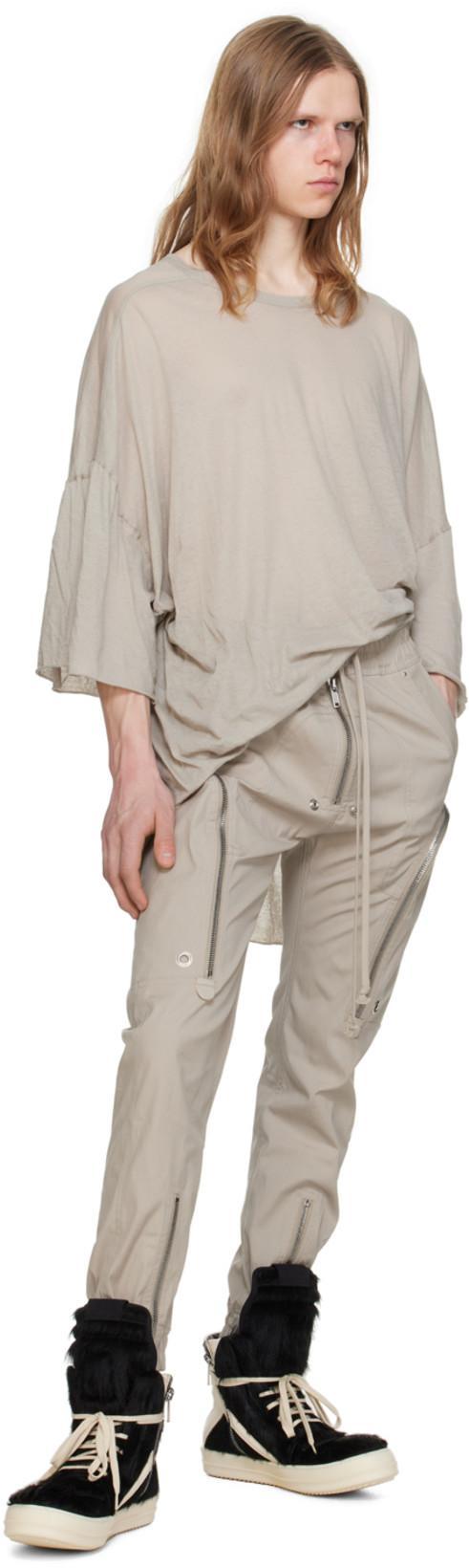 RICK OWENS Geometric High-top Sneakers Unique Laces In Black