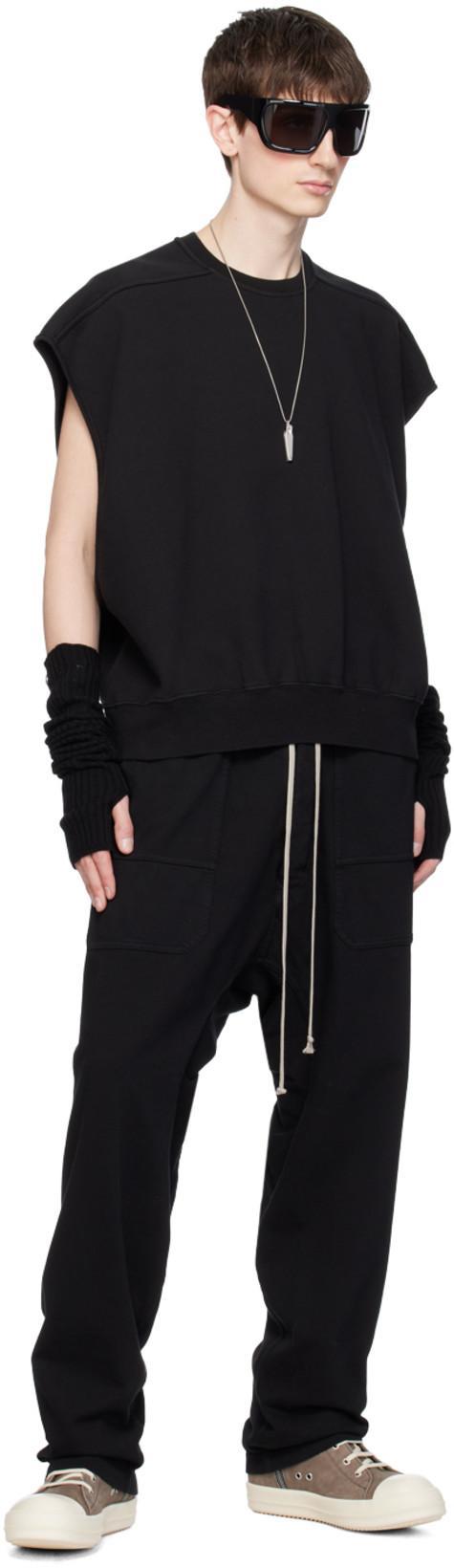 RICK OWENS Scarpe In Pelle Sneakers In Dust And Milk