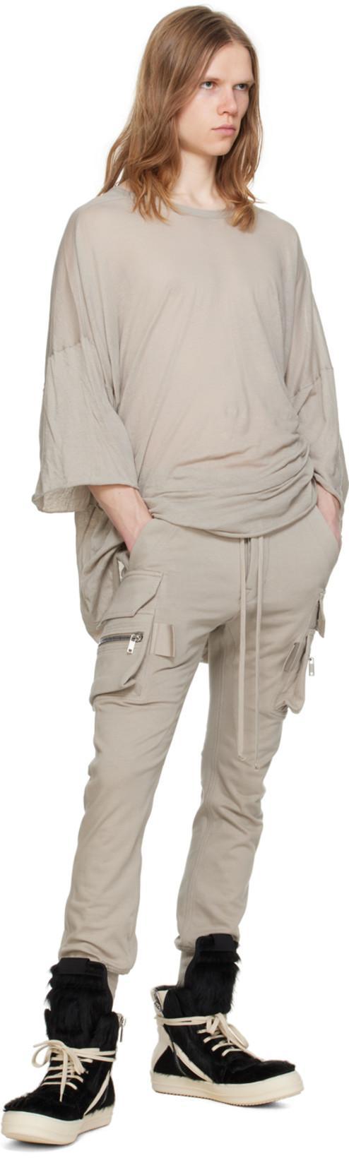 RICK OWENS Geometric High-top Sneakers Unique Laces In Black