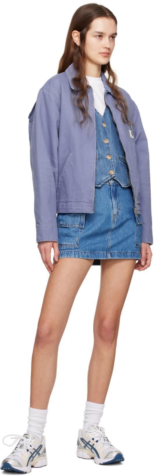 LEVI'S Braided Dark Wash Denim Vest Top In Big Yikes