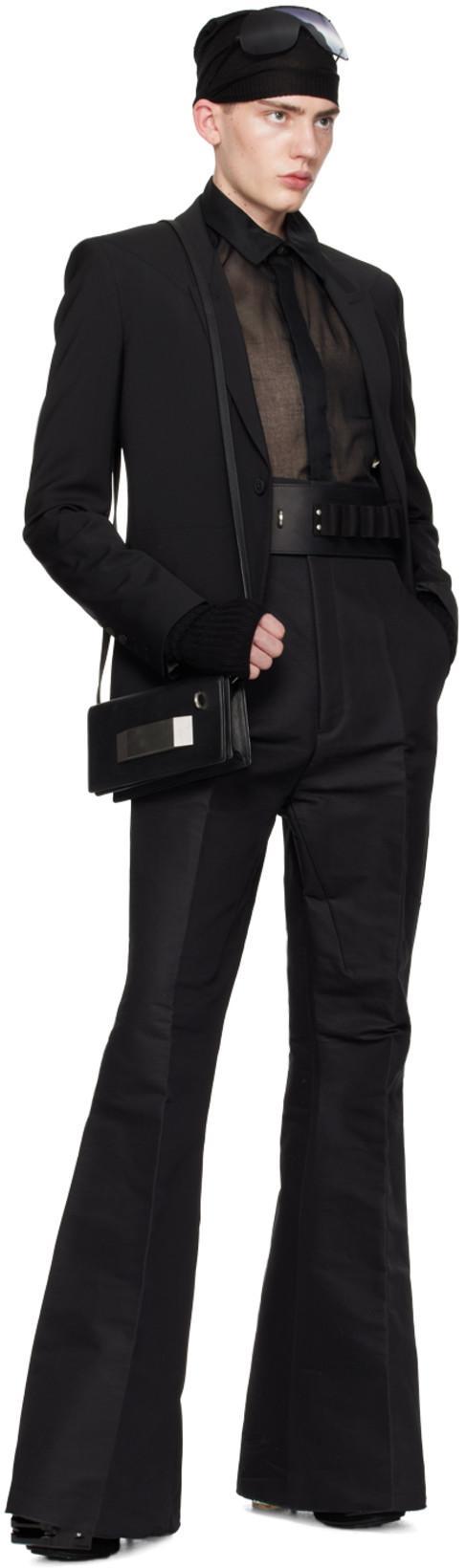 RICK OWENS Black Concordians Grilled Kiss 45 Chelsea Boots