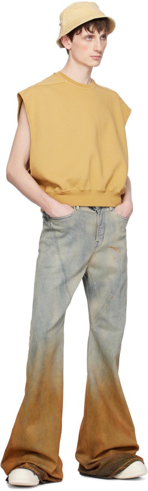 RICK OWENS Scarpe In Pelle Sneakers In Dust And Milk