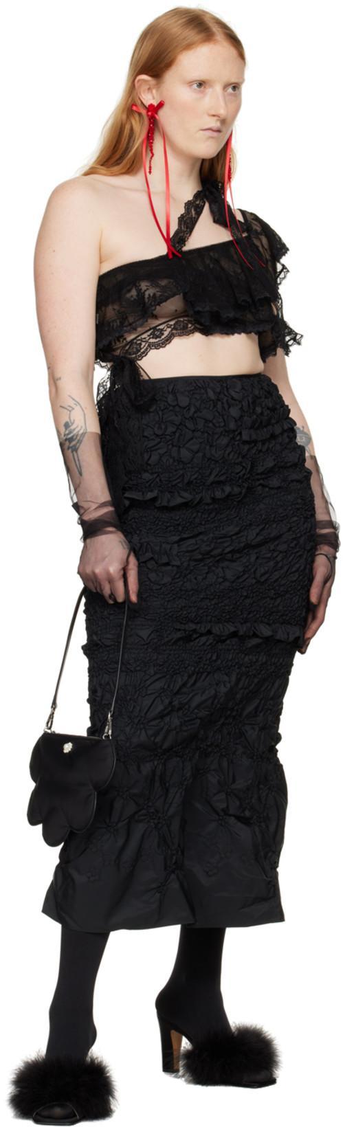 MAISON MARGIELA 90mm Feather-embellished Mules In Black