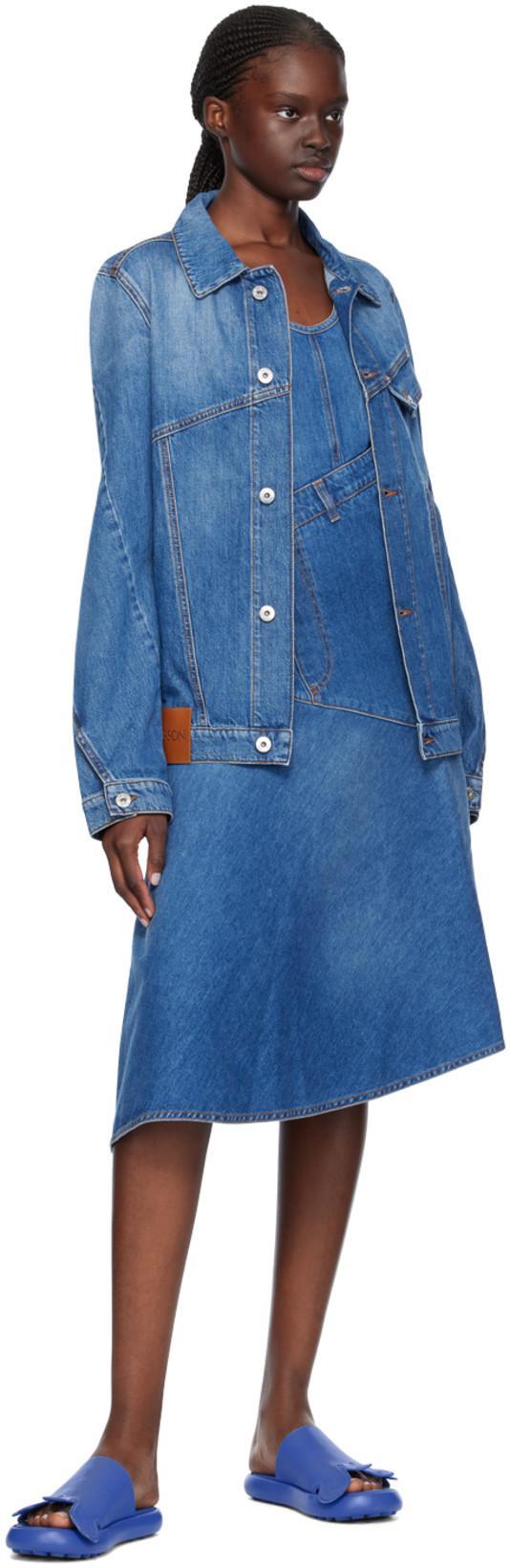 JW ANDERSON Blue Cotton Clothing Dresses