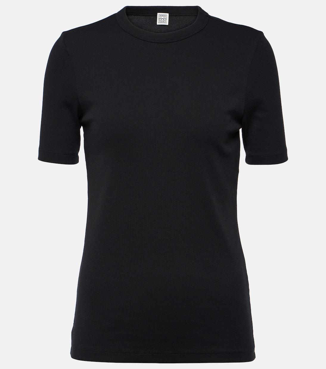 TOTÊME Classic Rib Tee In Black