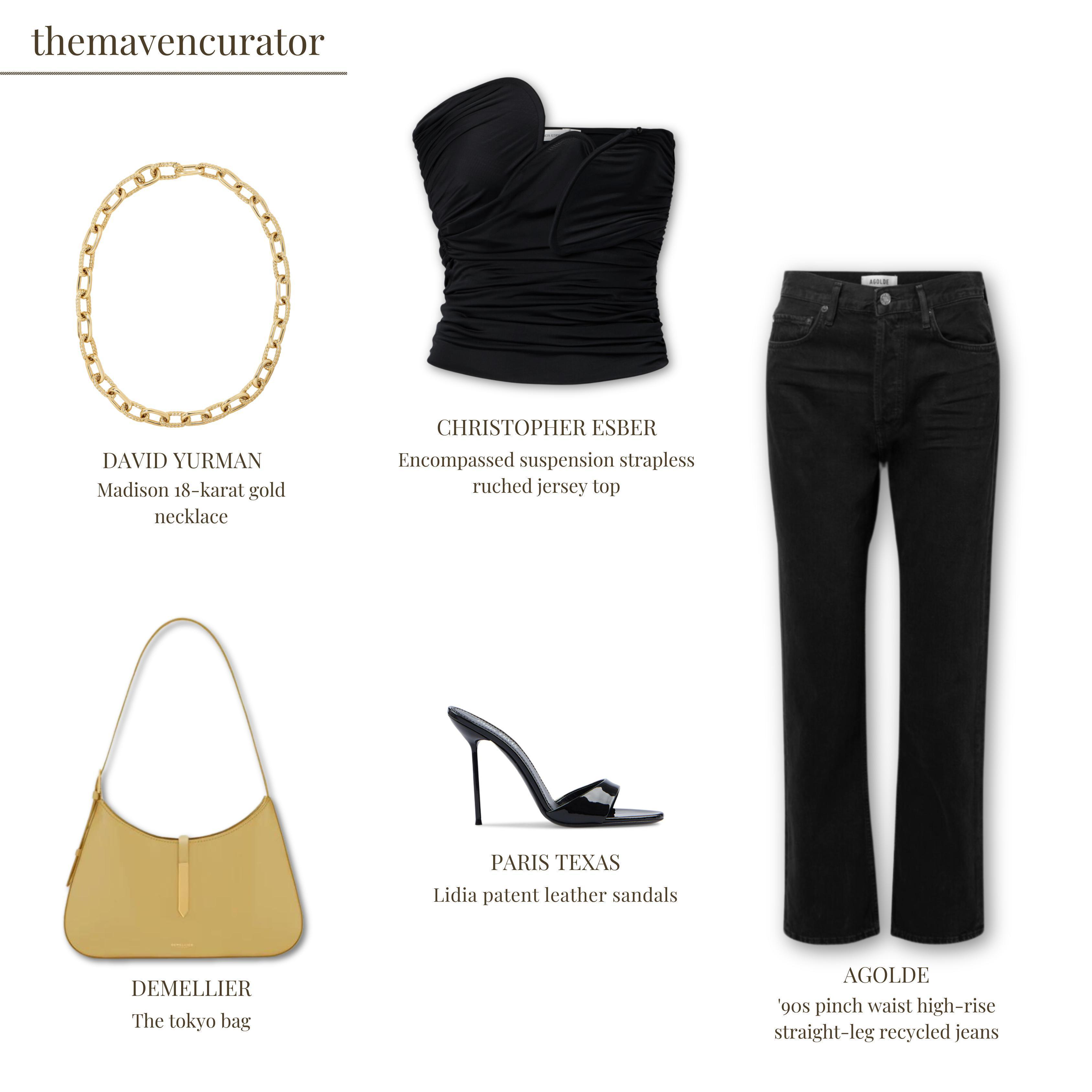 AGOLDE Black 90s Pinch Waist High Rise Straight Jeans In Paradox