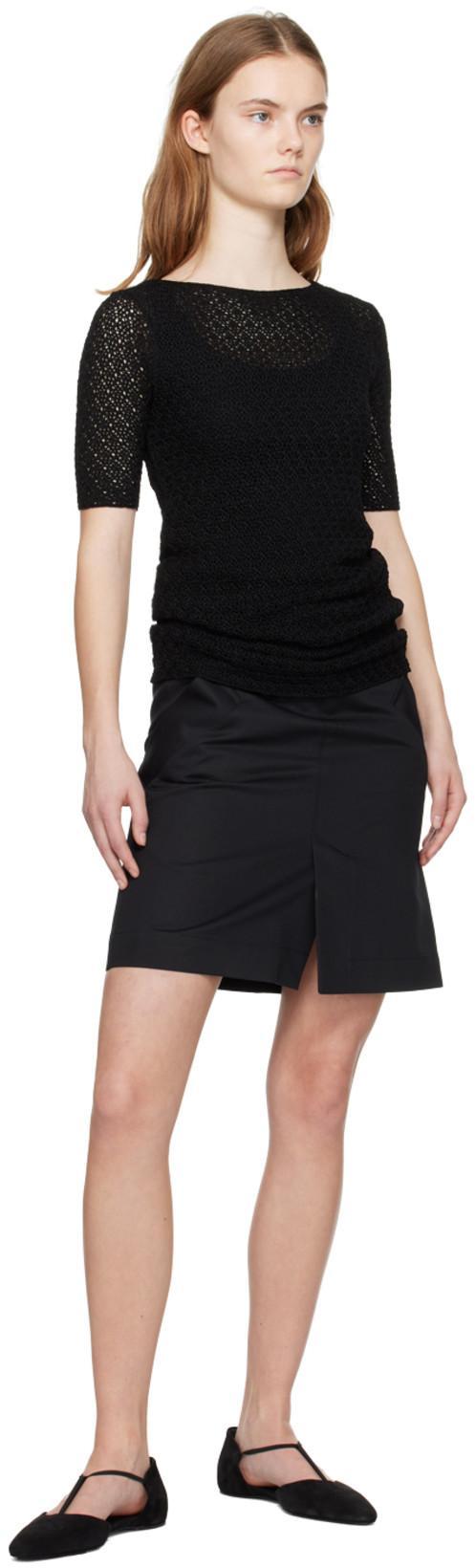 TOTÊME Toteme Curved Rib Tank Top In Black