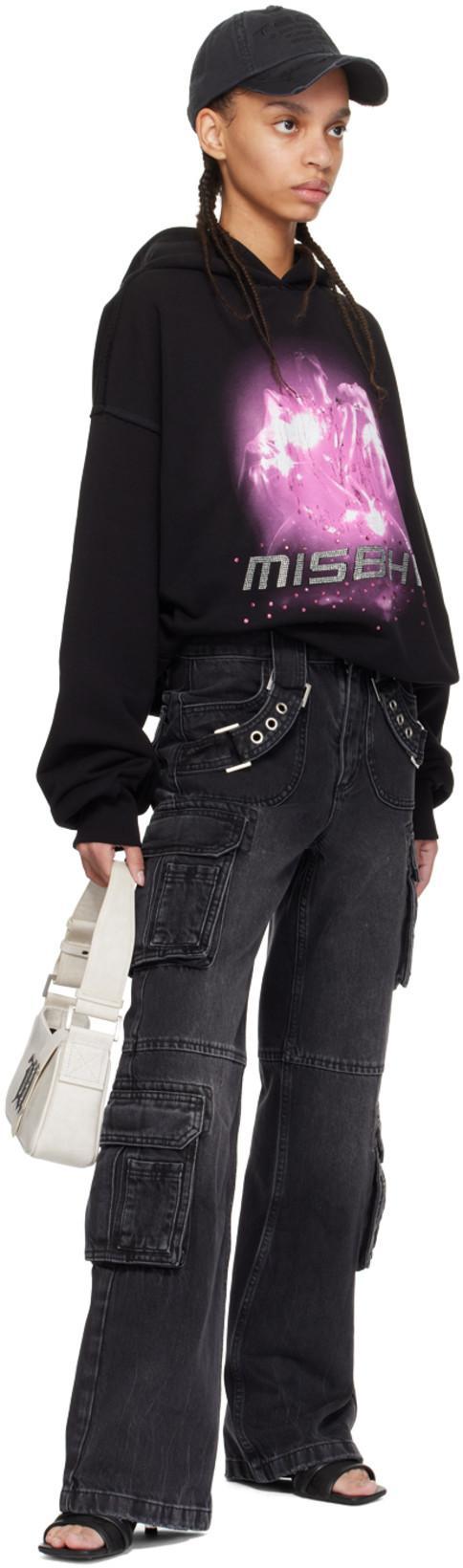 MISBHV Harness Strap Cargo Trouser In Black