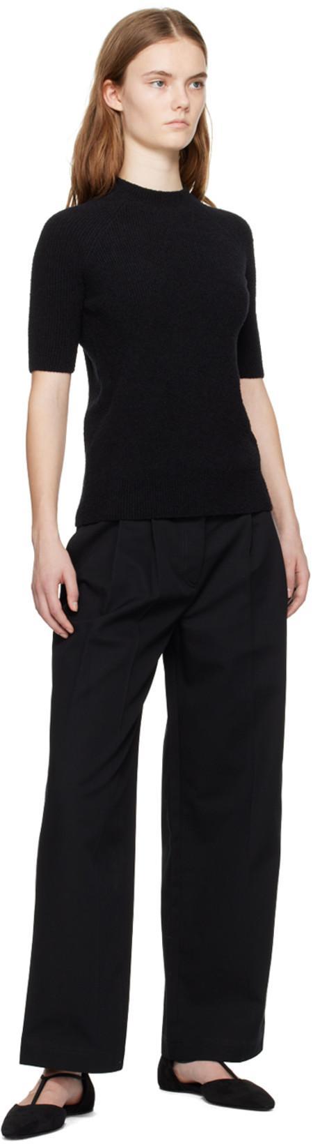 TOTÊME Toteme Woman Ballet Flats Black Size 5 Textile Fibers