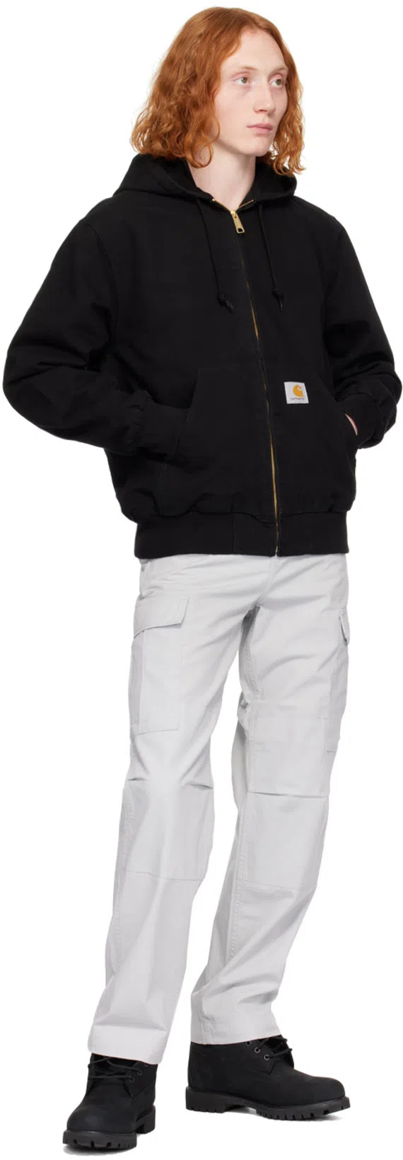 CARHARTT Men's American Script Sweatshirt In Black