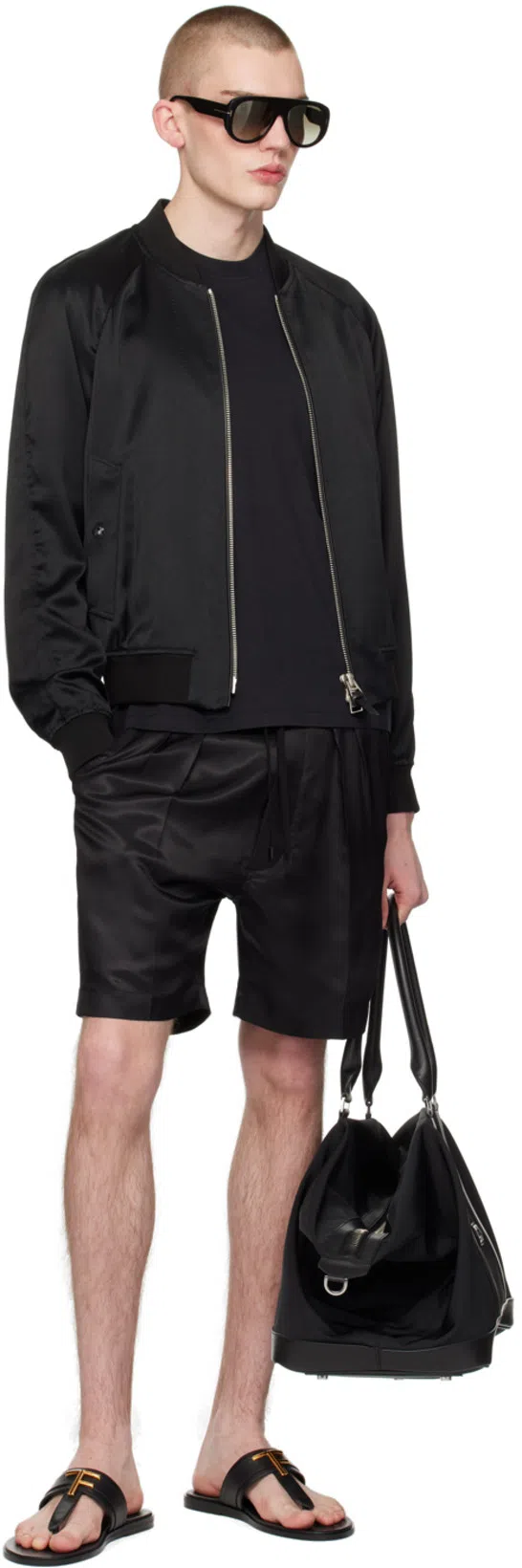 TOM FORD Cotton Modal T-shirt In Blue