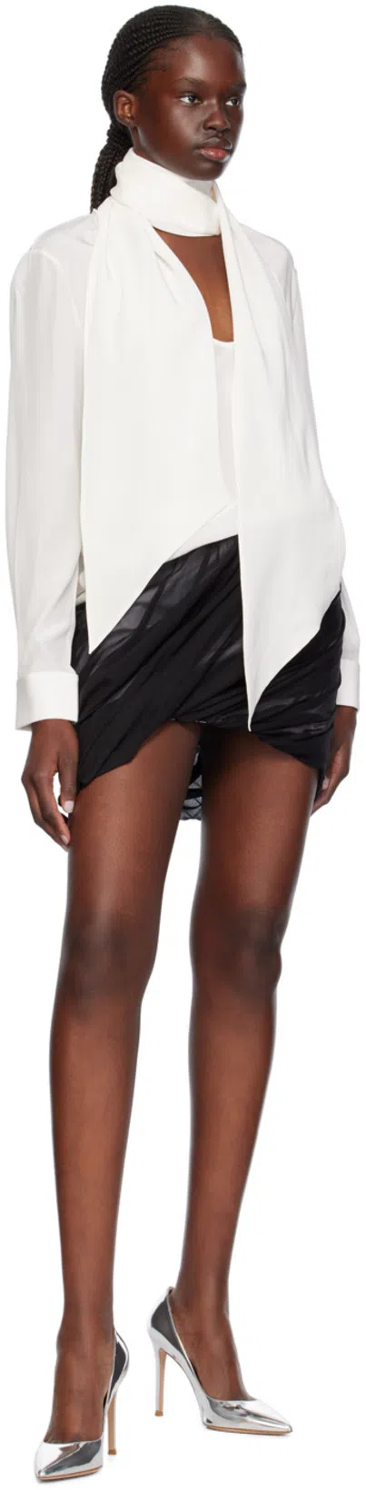 HELMUT LANG Silk Balloon Skirt In Black