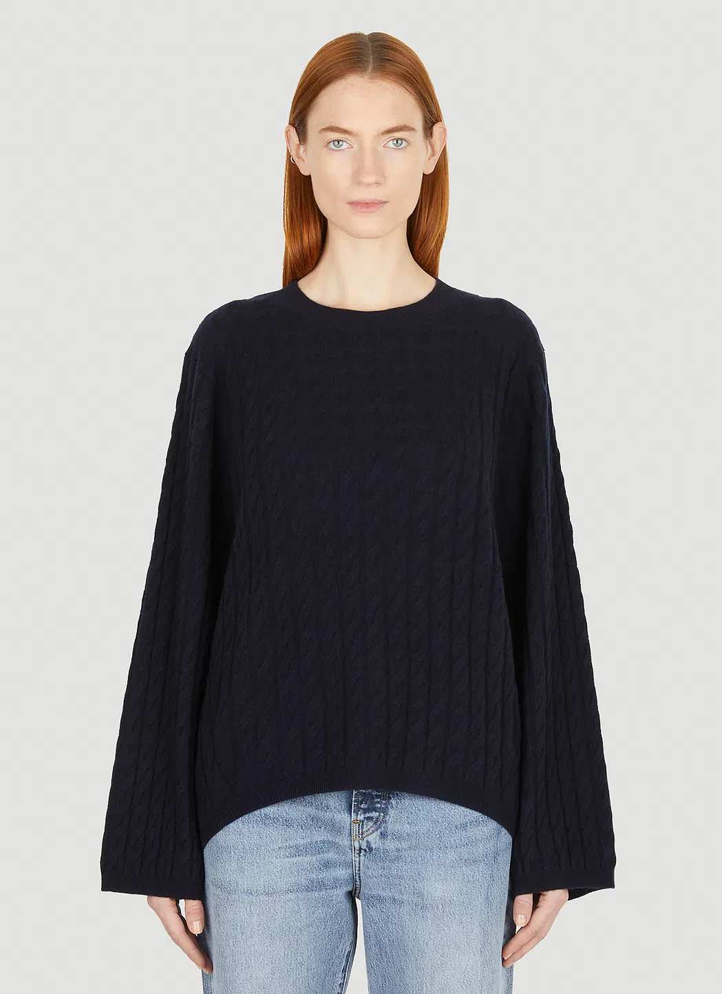 TOTÊME Embroidered Scarf Jacket In Light Grey Melange