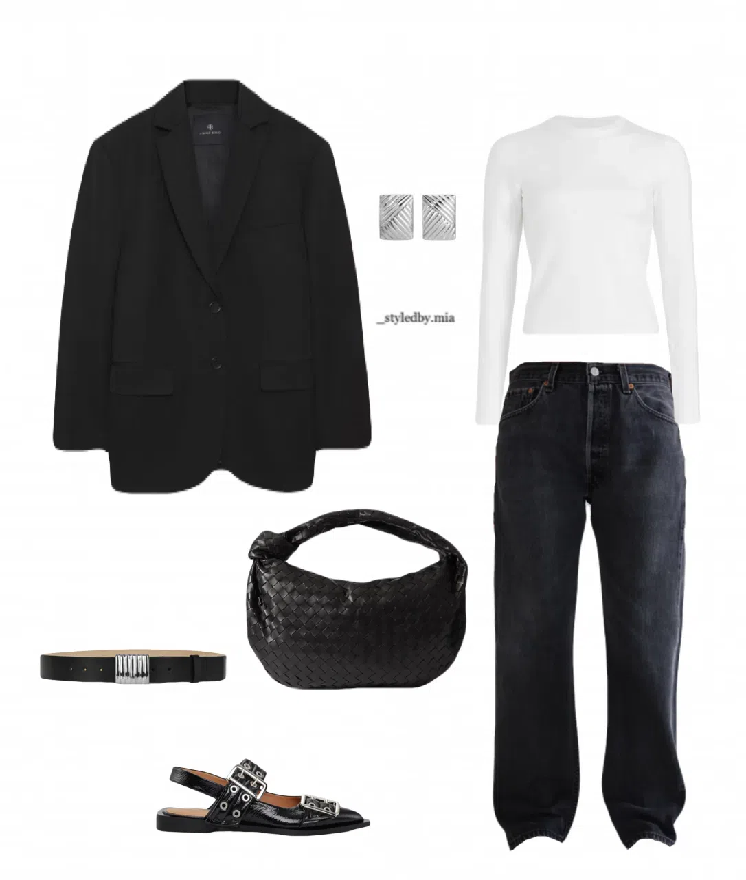 ANINE BING Women's Quinn Blazer Black