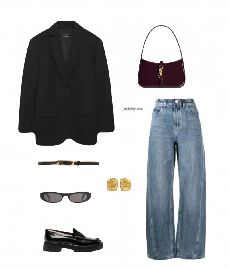 ANINE BING Women's Quinn Blazer Black