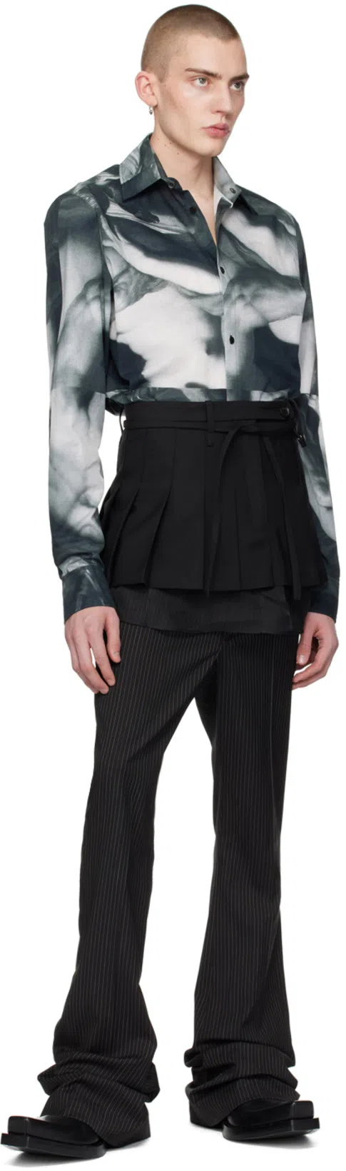 BALENCIAGA Santiago Leather Boots In Black