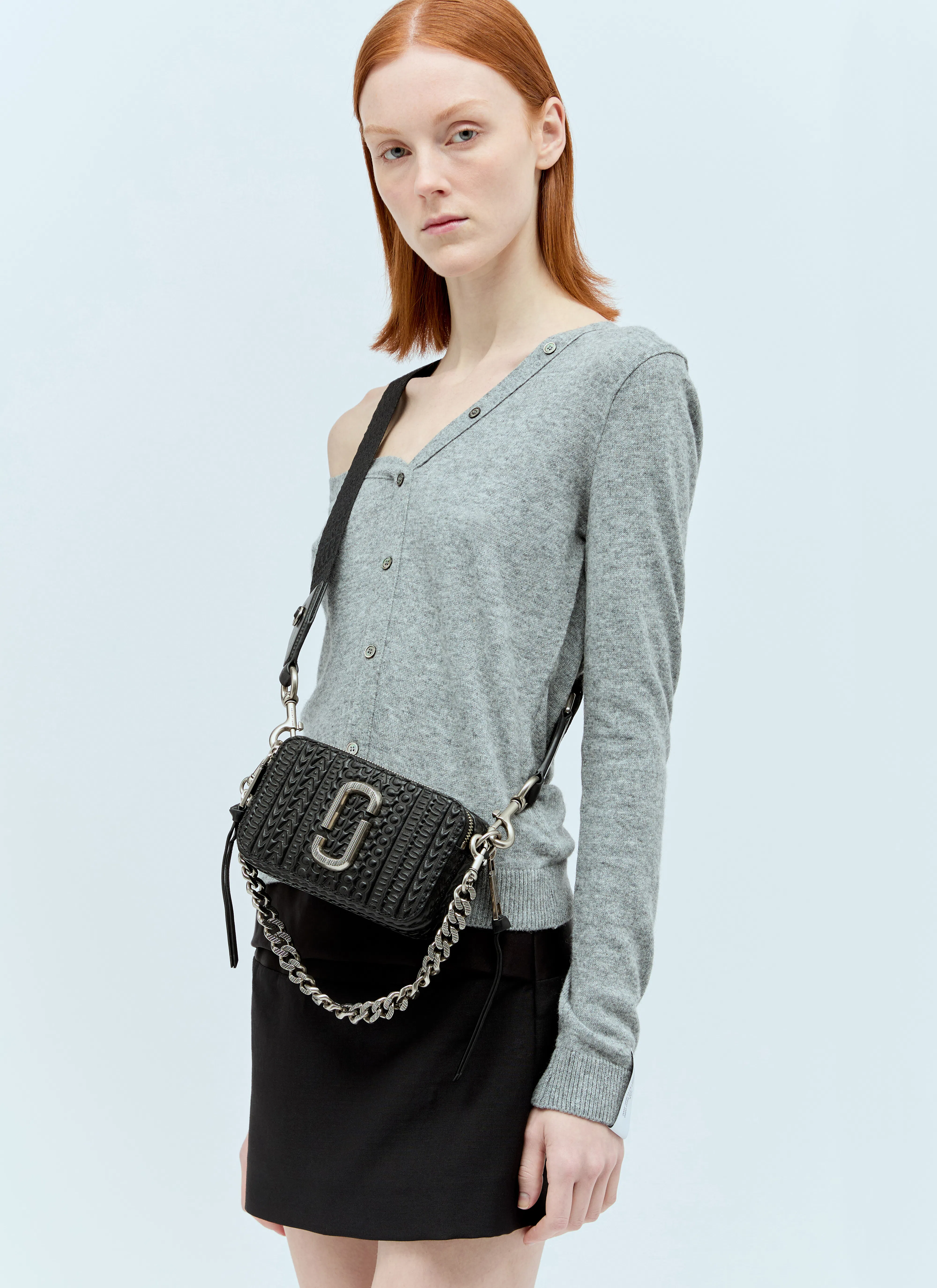 ACNE STUDIOS Leather-trimmed Calf Hair Slingback Pumps In Black