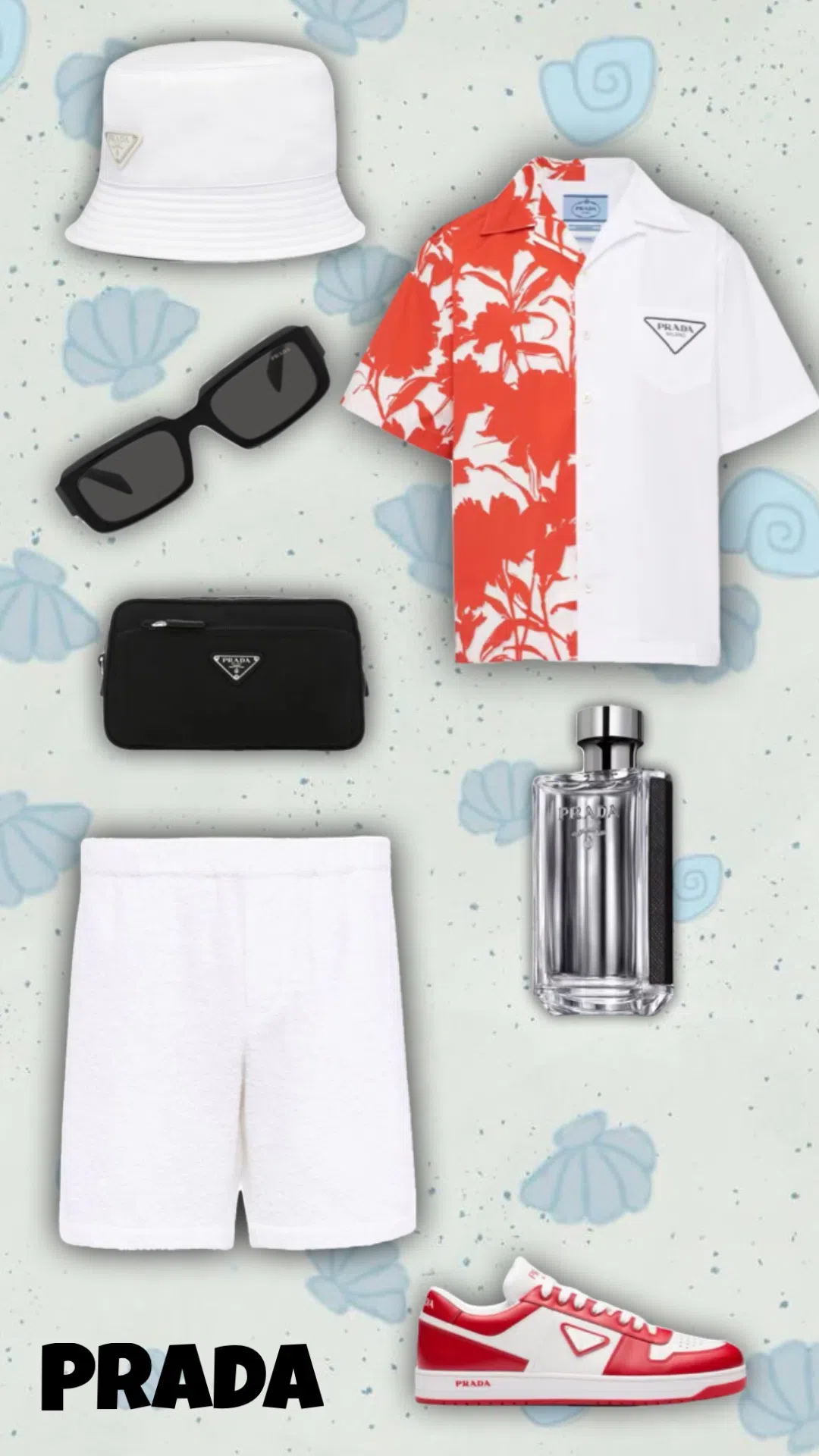 PRADA Re-nylon And Saffiano Leather Travel Pouch Accessories In Black