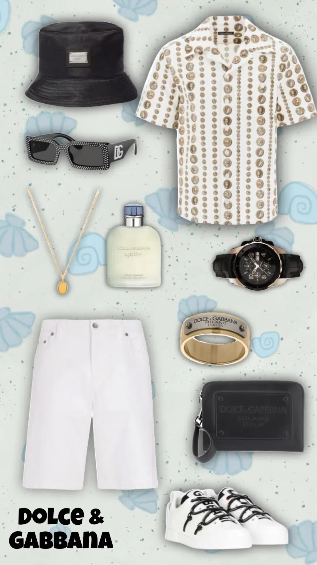 DOLCE & GABBANA Portofino Sneaker In Calfskin And White Paint