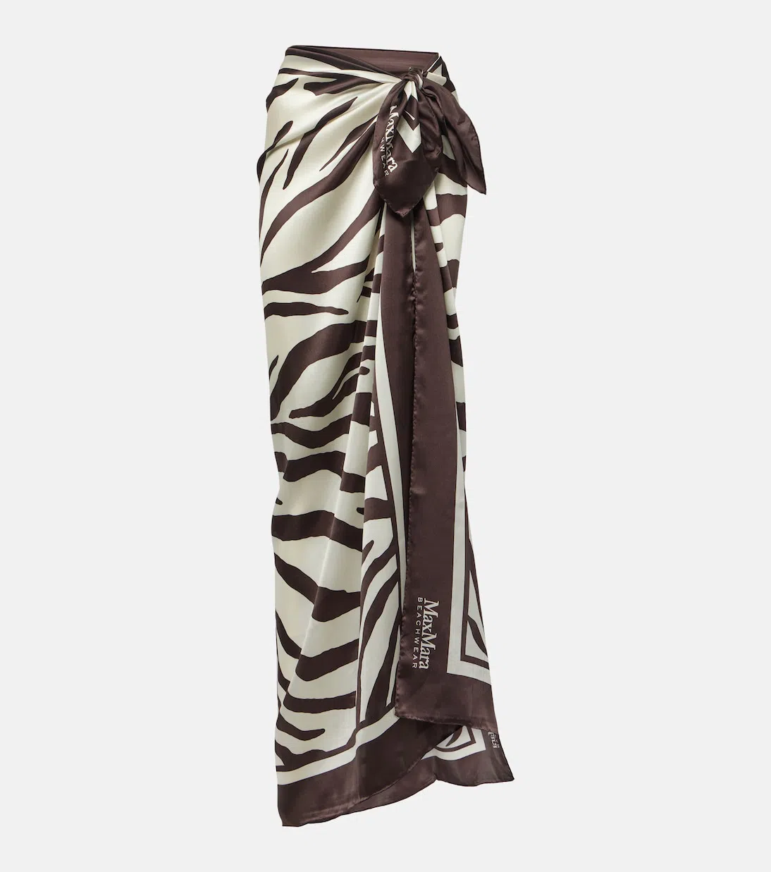 LOEWE Mini Signature Font Raffia Tote Bag In Brown