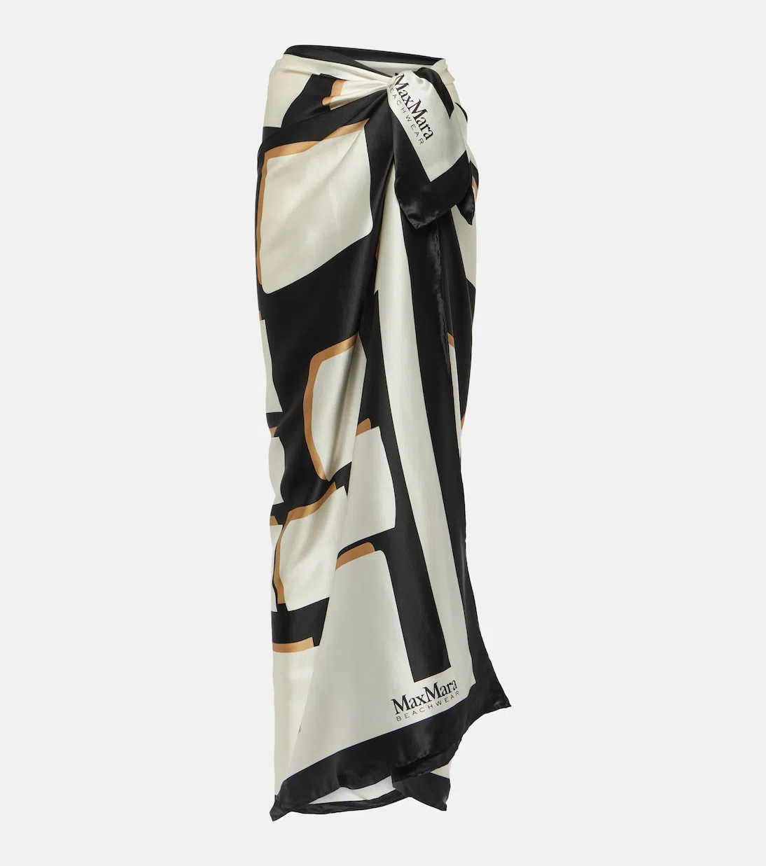 LOEWE Mini Signature Font Raffia Tote Bag In Brown