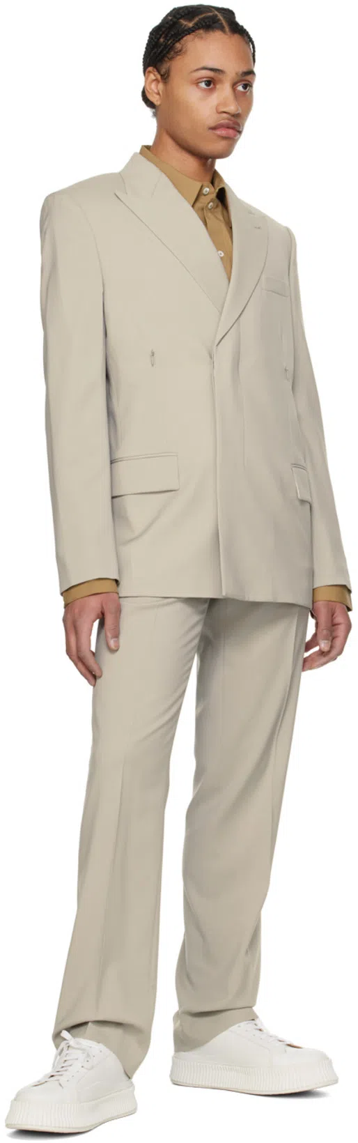 HELMUT LANG Beige Car Blazer In Sand - E0s
