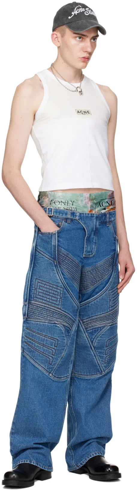 ACNE STUDIOS Ebot Tech Tank Top In White