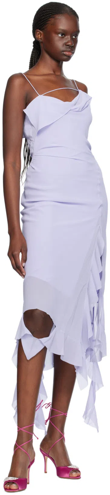 ACNE STUDIOS Shoulder Strap Dress Lilac Purple