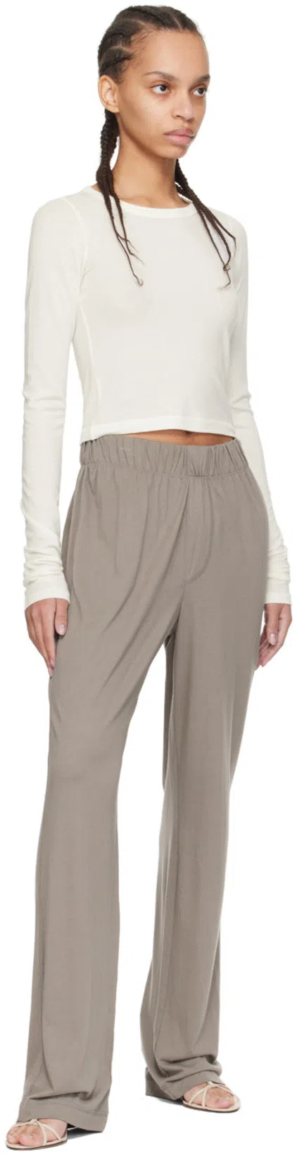 ÉTERNE Long-sleeve Top In White