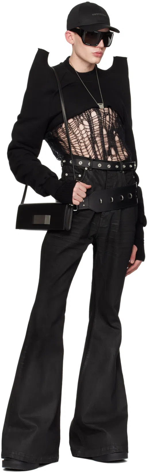 RICK OWENS Black Bolan Jeans In 99 Black/black